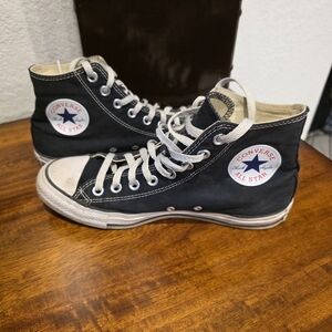 Converse Black High-Top Sneakers Mens 6.5 Womens 8.5